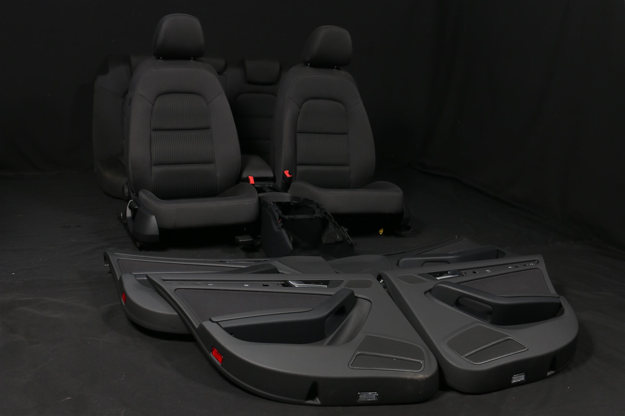 audi a4 8k soda fabric interior equipment seats innenausstattug soul black seats ebay ebay