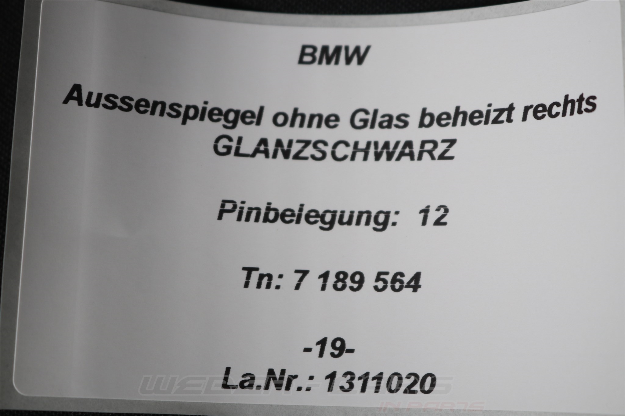 7189564 Außenspiegel Spiegel ELEKTROCHROM rechts NEU BMW 5er E60 E61 bis  9/2005